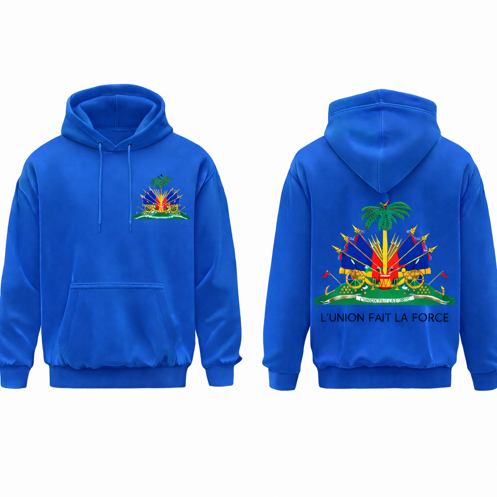 Premium Haitian Heritage Hoodie — L’Union Fait La Force
