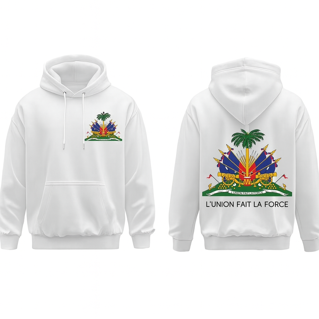 Premium Haitian Heritage Hoodie — L’Union Fait La Force