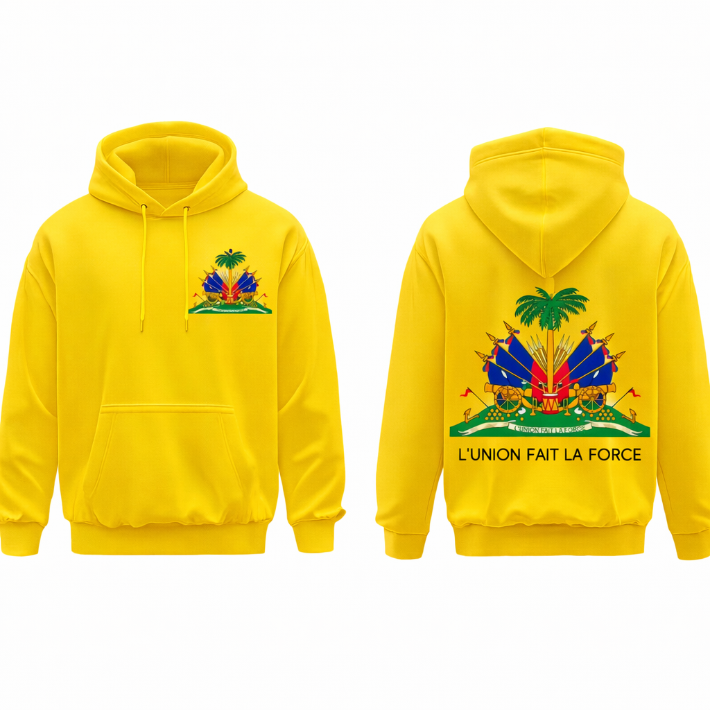 Premium Haitian Heritage Hoodie — L’Union Fait La Force